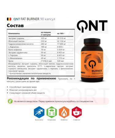 QNT Thermogens Fat Burner 90 Capsules - Buy Online on GoSupps.com