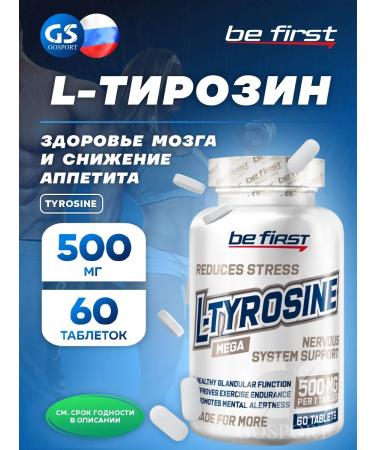 Be First L Tyrosin 500 mg L-Tyrosine for brain health 60 tablets