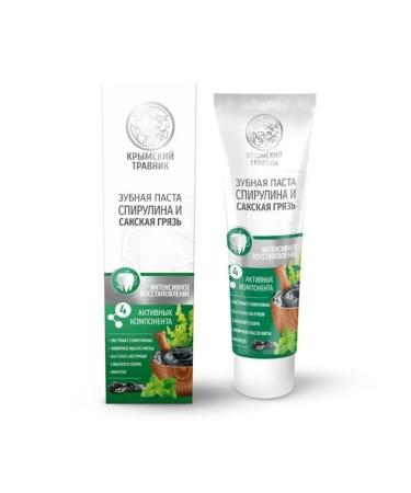 Crimean Herbalist Toothpaste "Spirulin and Saki Dirt" 100 ml - Buy Online on GoSupps.com