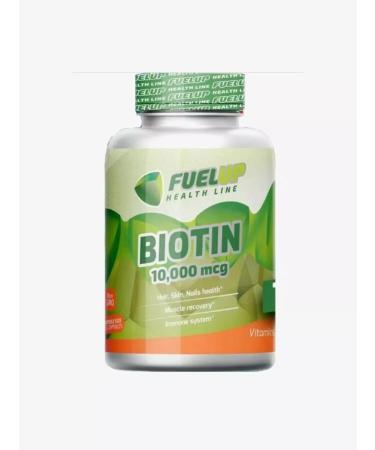 FuelUp BIOTIN 10 000MCG - 60 capsules - Buy Online on GoSupps.com