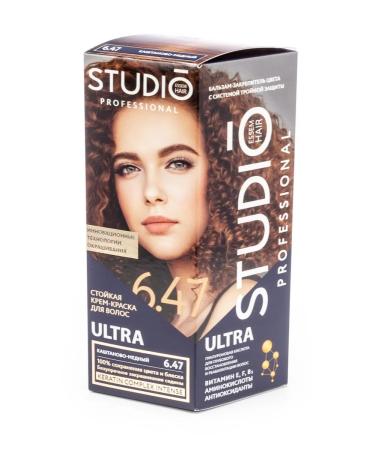 Studio Professional Essem Hair Ultra hair dye tone 6.47 chestnut-honey 115ml 4 pcs - Buy Online on GoSupps.com