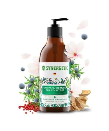 SYNERGETIC Hand and body soap "Sandal and juniper berries" 380 ml