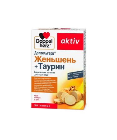 Doppelherz Ginseng+taurin asset 30 tablets