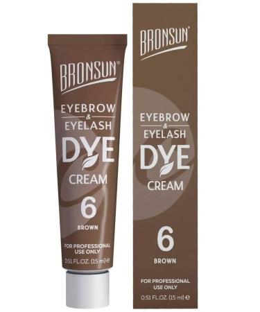 Bronsun Cream-painting for eyebrows and eyelashes of Bronasan # 6 brown - Buy Online on GoSupps.com