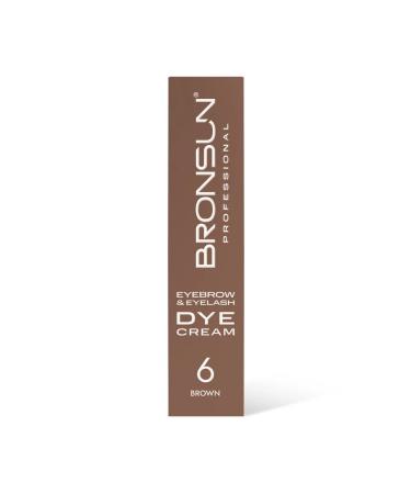 Bronsun Cream-painting for eyebrows and eyelashes of Bronasan # 6 brown - Buy Online on GoSupps.com