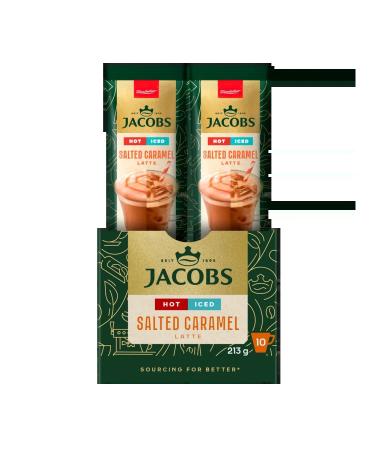 jaCobs Soluble coffee 3B1 ICED LATTE SALTED CARAMEL 10 sticks - Buy Online on GoSupps.com