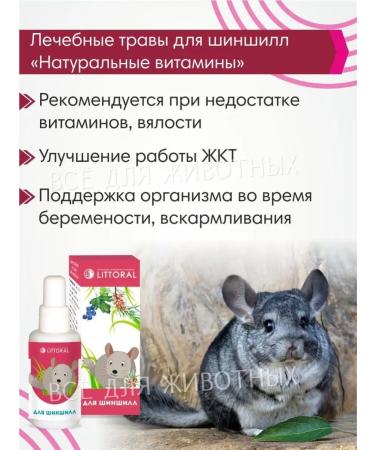 Littoral Vitamins for chinchilla healing herbs Strong immunity - Buy Online on GoSupps.com