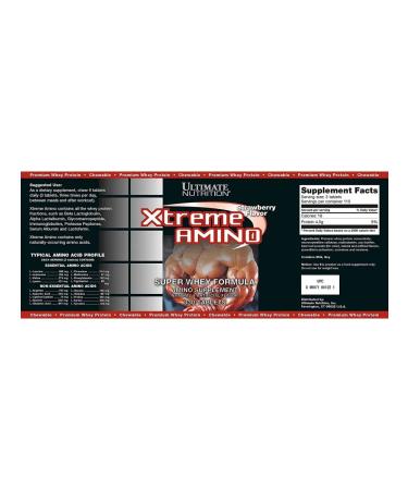 Ultimate Nutrition Amino acids complex for muscles 330 chewing strawberries - Buy Online on GoSupps.com