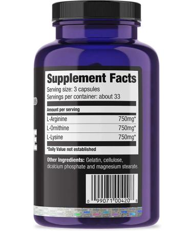 Ultimate Nutrition Arginine ornitin Lizin 750 mg 100 capsules - Buy Online on GoSupps.com