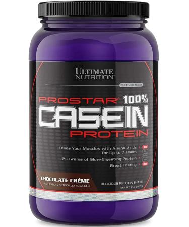 Ultimate Nutrition Casein Protein Prostar 100% Casein 907g chocolate cream - Buy Online on GoSupps.com