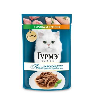 Gourmet Pearl wet food for cats rabbit chicken sauce 75 g x 26 pcs - Buy Online on GoSupps.com