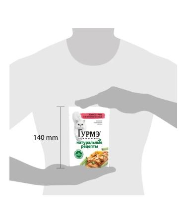 Gourmet Wet food for cats salmon -grille with beans - 75 g x 26 pcs - Buy Online on GoSupps.com