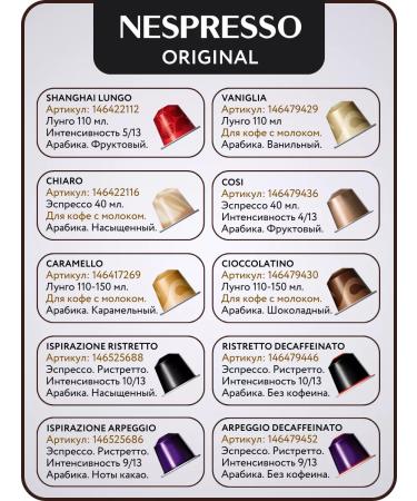 Nespresso Set of coffee in the capsules of Nepresso Original 200 pcs - Buy Online on GoSupps.com