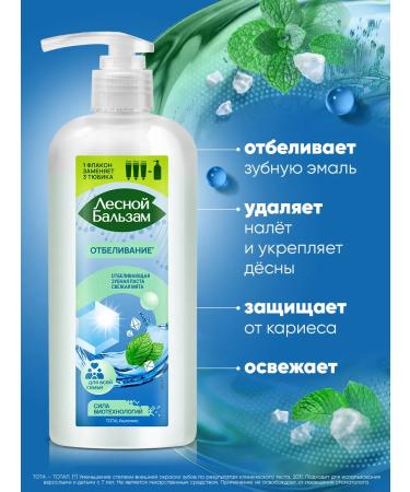 Forest balsam Toothpaste with a dispenser whitening for the whole family 290 grams - Buy Online on GoSupps.com