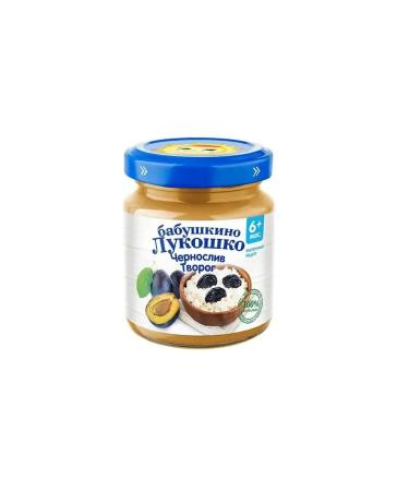 grandma's basket Children's puree made of prunes with cottage cheese - Buy Online on GoSupps.com