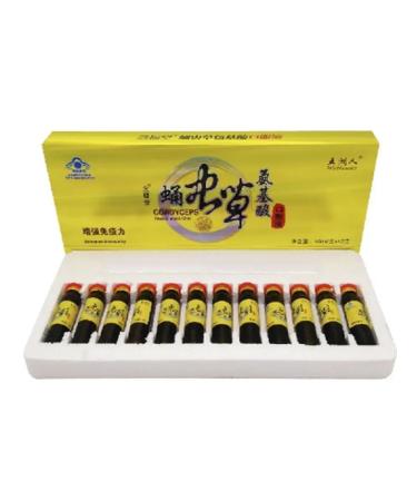 Indra Elixir Cordyceps with amino acids 12 bottles of 10 ml - Buy Online on GoSupps.com