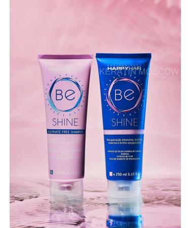 Keratin Moscow Happy Hair Be Shine Shampoo Conditioner