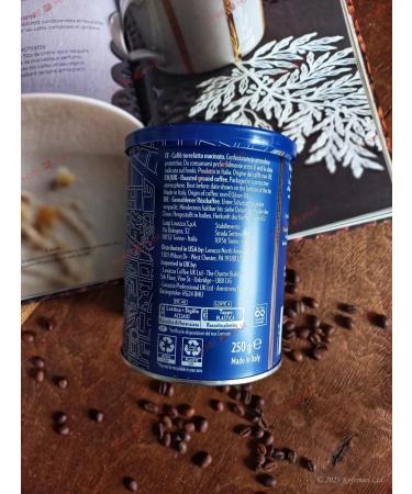 Lavazza Ground coffee in BLU Iron Bank 250g - Buy Online on GoSupps.com