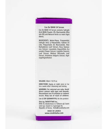 Cos De Baha Serum for problem skin with 4% salicylic acid - Buy Online on GoSupps.com