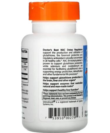 iHerb NAC Detox Regulators n-acetylcistain nac Detox - Buy Online on GoSupps.com