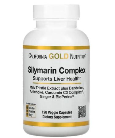 California Gold Nutrition Silimarin complex for the liver detoxification