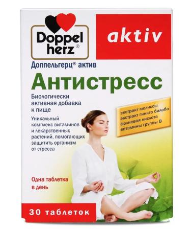Doppelherz Active Antistress No. 30 under stress for the nervous system - Buy Online on GoSupps.com