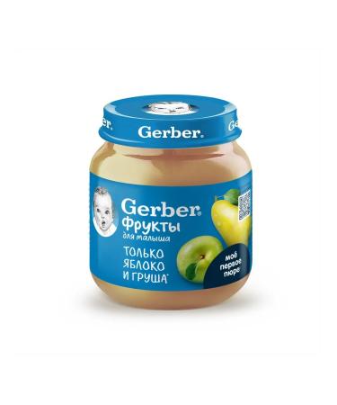 Gerber Fruit puree apple pear for the first feeding - Buy Online on GoSupps.com
