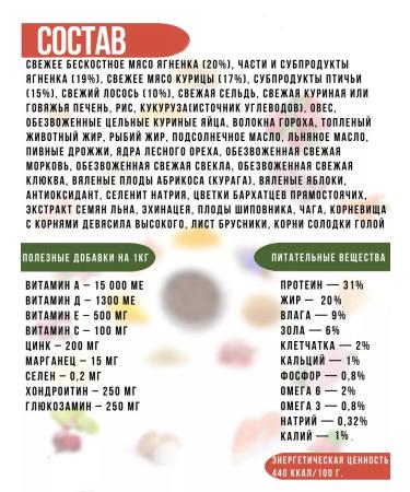 RosPes Dry food for dogs Protection of immunity with lamb 2 kg - Buy Online on GoSupps.com