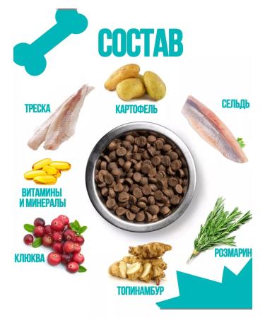 RosPes Dry food for dogs 1.8 kg super premium with fish - Buy Online on GoSupps.com