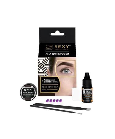 SEXY Brow Henna Set for home use dark brown - Buy Online on GoSupps.com