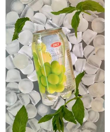 OKF Korean carbonated drink grapes 3pcs 350 ml - Buy Online on GoSupps.com
