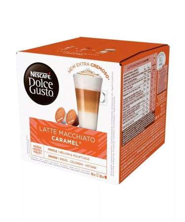 Dolce gusto Latte Macchiato Caramel coffee capsules (16pcs) - Buy Online on GoSupps.com