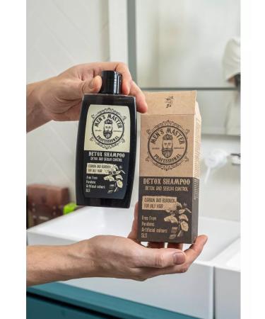 MEN'S MASTER Shampoo against dandruff and hair loss S -sulfate 260ml - Buy Online on GoSupps.com