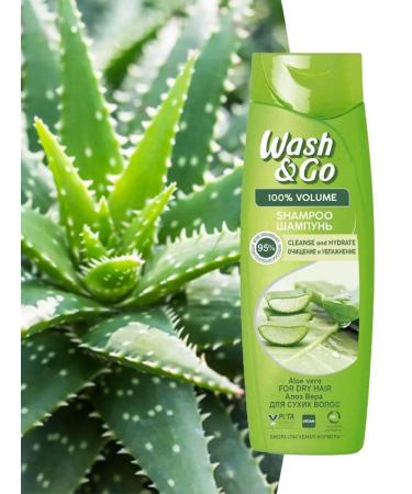 Wash&GO Hair shampoo with aloe vera 360 ml - Buy Online on GoSupps.com