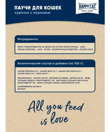 Happy cat Spider for kittens with chicken and carrots in sauce - 100 g x 24 pcs - Buy Online on GoSupps.com