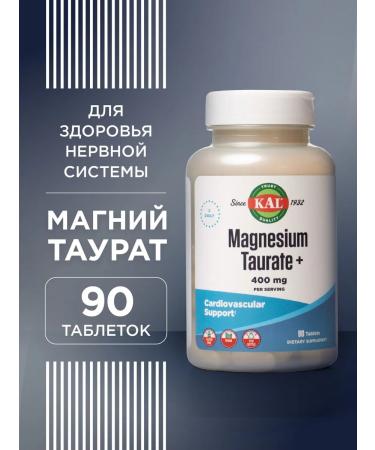 KAL Taurat magnesium and vitamin B6 400 mg 90 tab