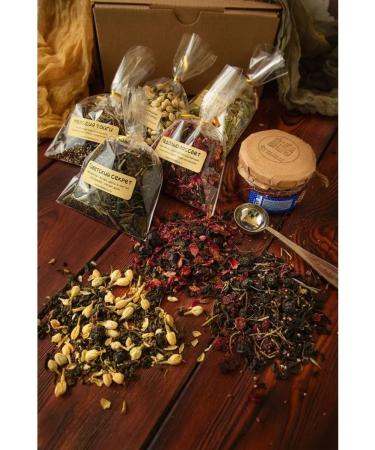 Tea and Herbs Gift set Tea black green berry and honey - Buy Online on GoSupps.com