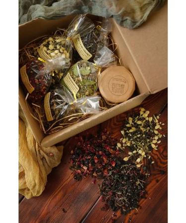 Tea and Herbs Gift set Tea black green berry and honey - Buy Online on GoSupps.com