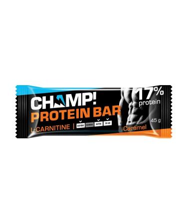Leovit Champ Bank! Protein 17% caramel 45 g - Buy Online on GoSupps.com