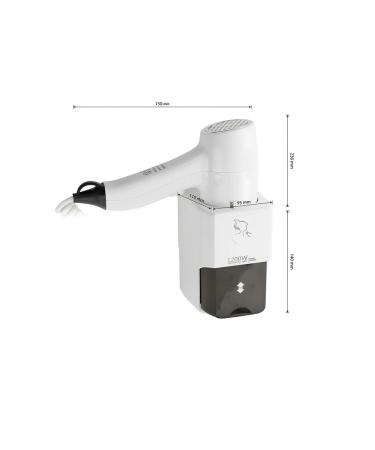 DIADONNA Hair hair dryer with a socket in a bathroom case 1200W - Buy Online on GoSupps.com