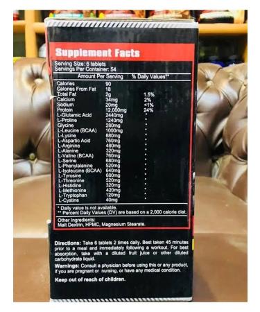 Mega Sport Amino Hardcore 325 tablets with chocolate taste - Buy Online on GoSupps.com