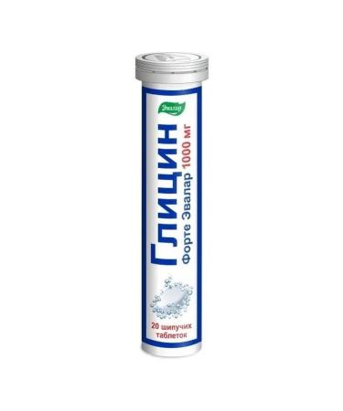 Evalar Glycine Fort 1000 mg 20 spike. tab. For brain health