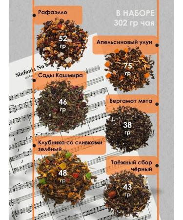 Sixth Symphony Gift set of tea from 6 types - Buy Online on GoSupps.com