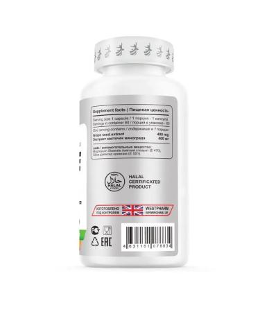 Westpharm Vegan Line Graph Seed 400mg 60 capsules - Buy Online on GoSupps.com