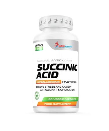 Westpharm Vegan Line Succinic Acid 60 vegan capsules - Buy Online on GoSupps.com
