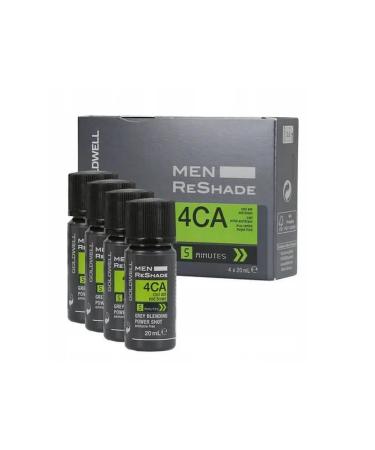 Goldwell MEN ResHADE 4CA Brown Express - Cutor 4 x 20 ml Cedin - Buy Online on GoSupps.com