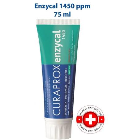 Curaprox Enzycal 1450 PPM 75 ml toothpaste