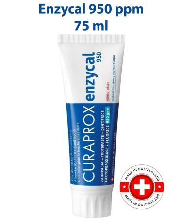 Curaprox Enzycal 950 toothpaste against caries whitening