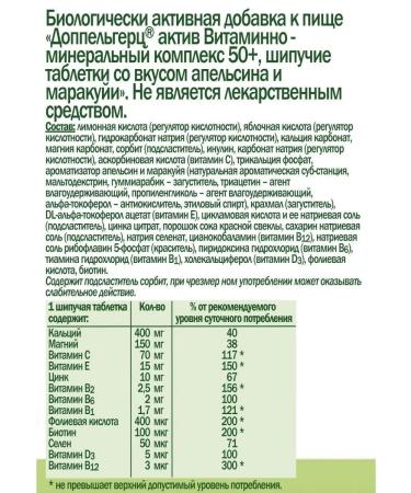 Doppelherz Vitamin-mineral complex 50+ No. 15 - Buy Online on GoSupps.com