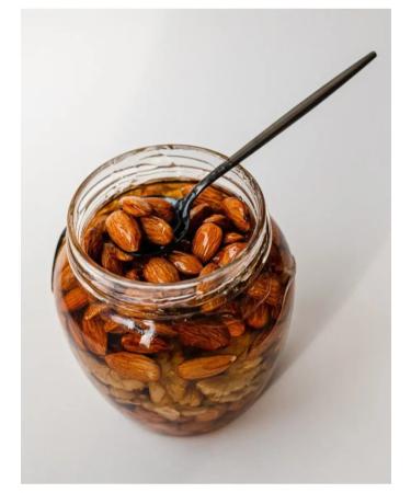 Goldenflower Acacia honey with nuts 650 g - Buy Online on GoSupps.com